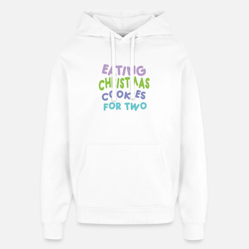 Weihnachtsplätzchen für zwei - Oversized Unisex Hoodie von Stanley/Stella - Weiß