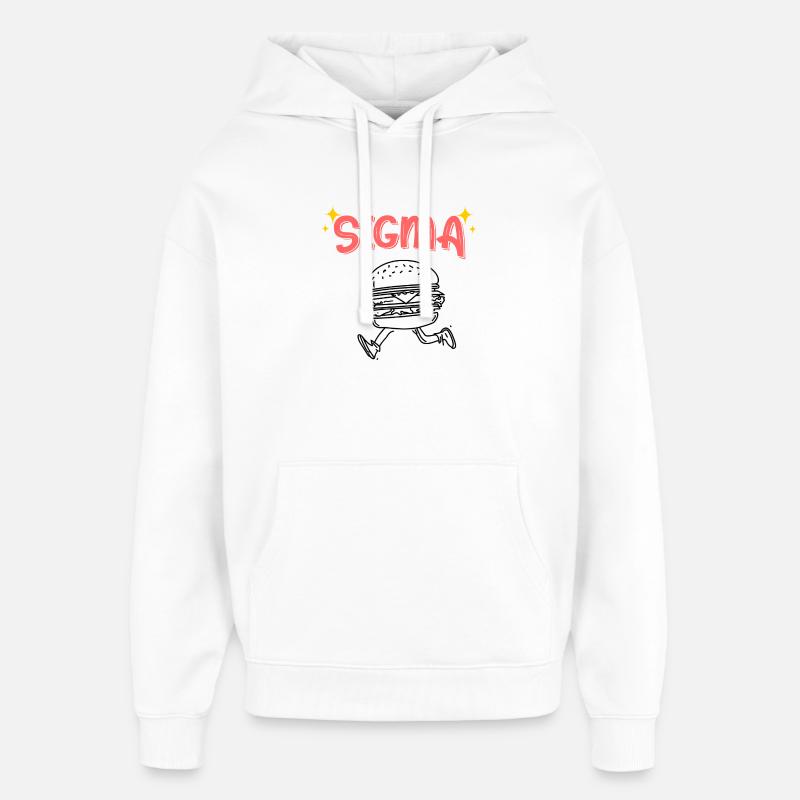 Sigma Burger Sprint - Sweat à capuche unisexe Stanley/Stella Oversized - blanc