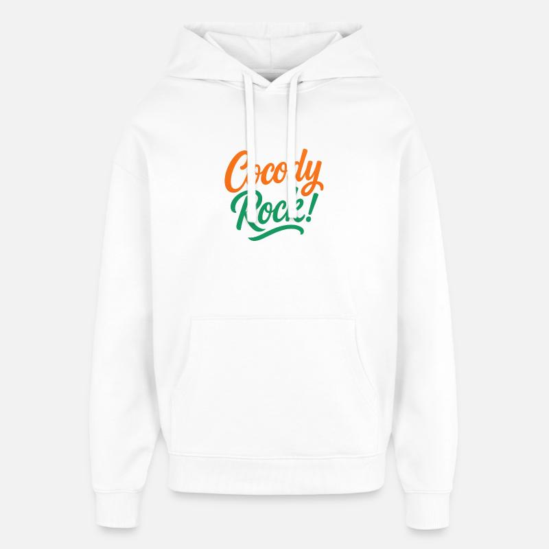 Cocody Rock - Sweat à capuche unisexe Stanley/Stella Oversized - blanc