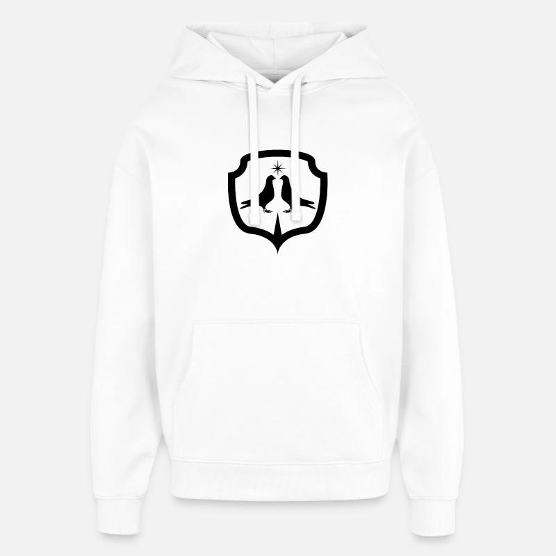 Colombes - Sweat à capuche unisexe Stanley/Stella Oversized - blanc