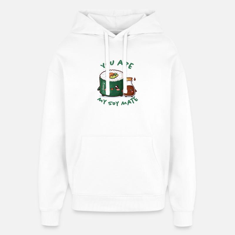 Tu es mon âme sœur - Sweat à capuche unisexe Stanley/Stella Oversized - blanc