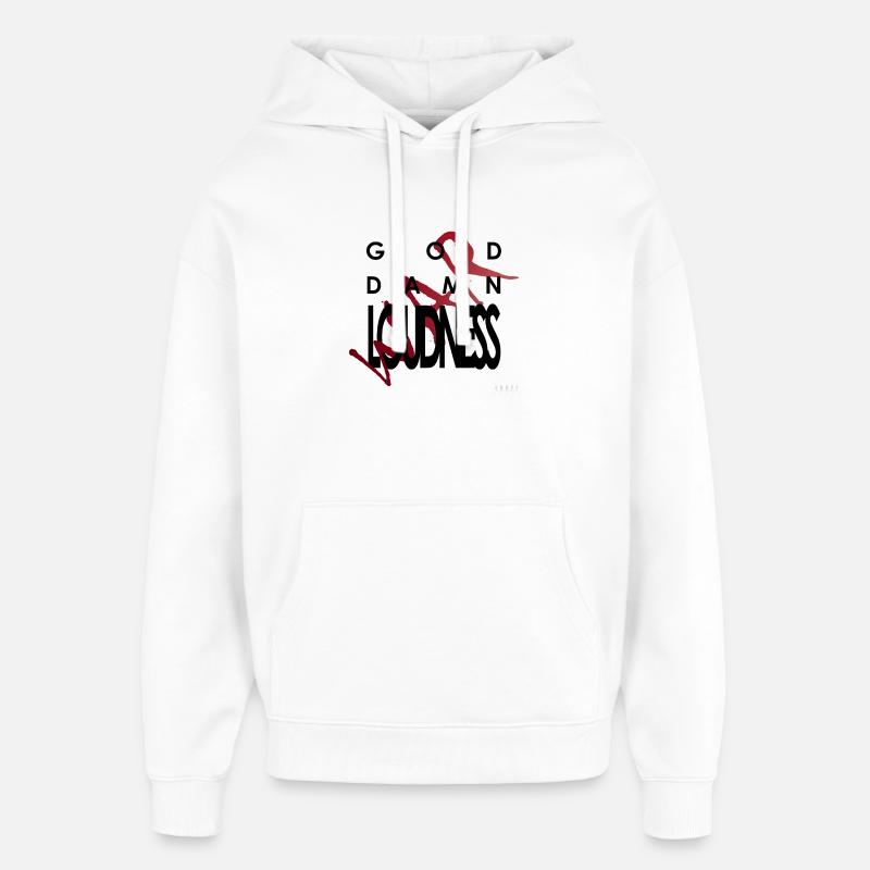God Damn Loudness War - Sweat à capuche unisexe Stanley/Stella Oversized - blanc