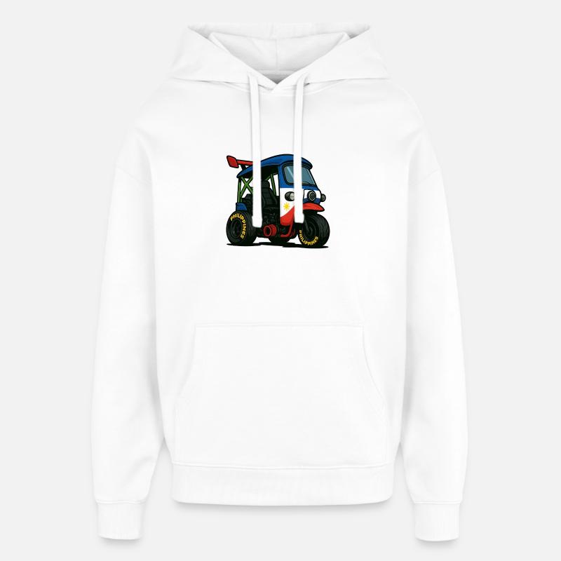 Légende de la rue des Philippines - Sweat à capuche unisexe Stanley/Stella Oversized - blanc