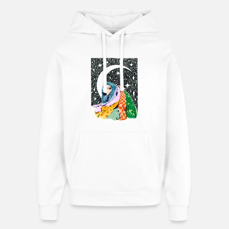 SONMUS - Stanley/Stella Oversized Hettegenser unisex - hvit