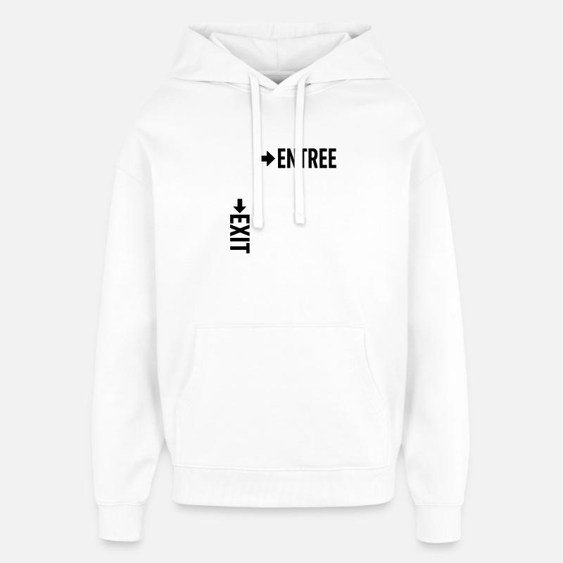 Entrée de sortie - Sweat à capuche unisexe Stanley/Stella Oversized - blanc