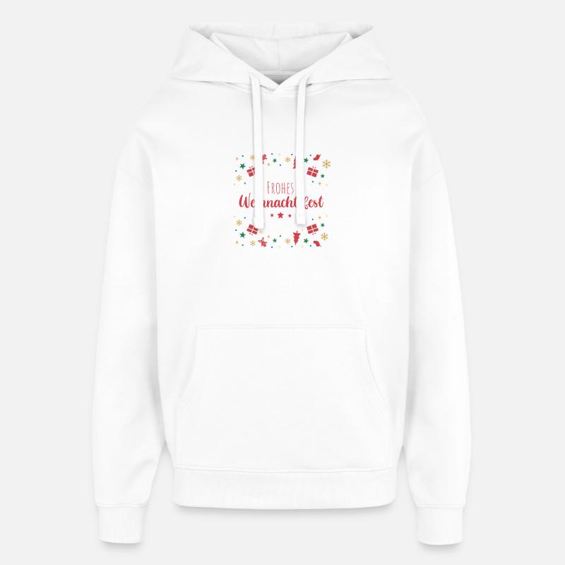 Joyeux Noël - Sweat à capuche unisexe Stanley/Stella Oversized - blanc