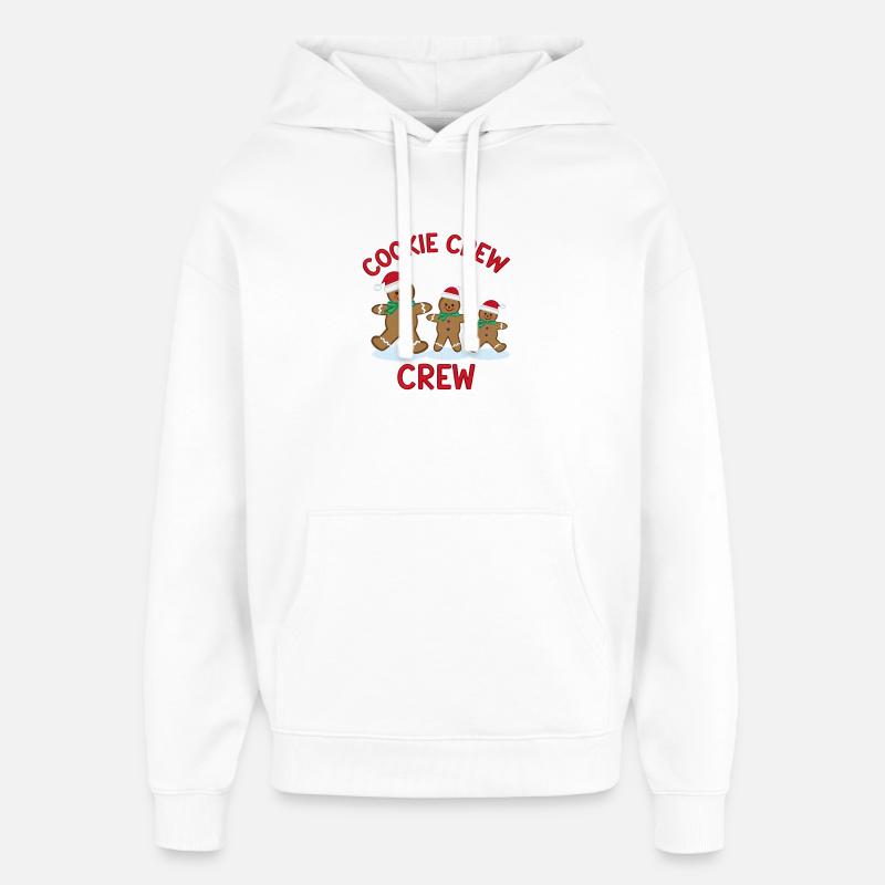 Cookie Crew Noël - Sweat à capuche unisexe Stanley/Stella Oversized - blanc