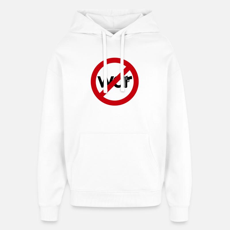 Stop War – For Peace & Freedom - Oversized Unisex Hoodie by Stanley/Stella - white