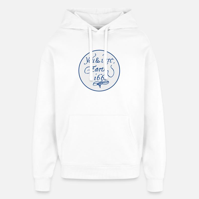 Du und ich sind Erde 1661 - Oversized Unisex Hoodie von Stanley/Stella - Weiß