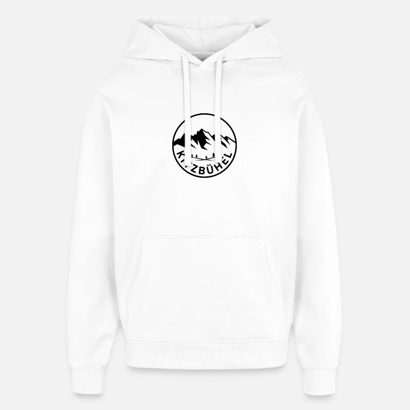 Kitzbühel - Création de souvenirs - Sweat à capuche unisexe Stanley/Stella Oversized - blanc