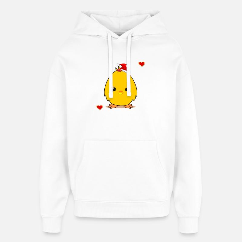 Weihnachtsküken Weihnachten Herz - Oversized Unisex Hoodie von Stanley/Stella - Weiß