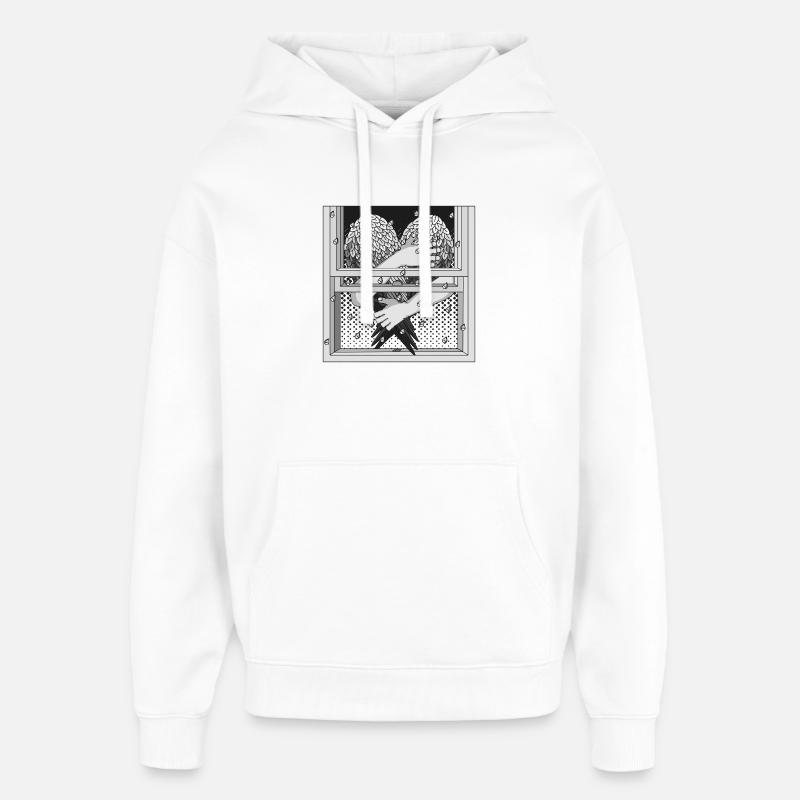 ENTRE - Sweat à capuche unisexe Stanley/Stella Oversized - blanc
