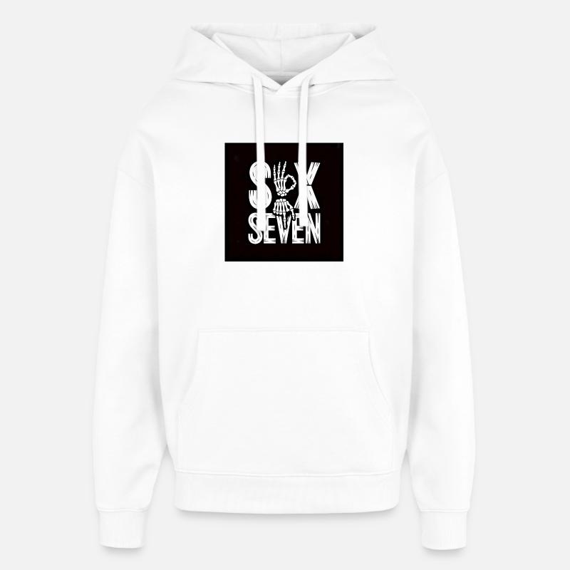 Sox Seven Squelette Main - Sweat à capuche unisexe Stanley/Stella Oversized - blanc