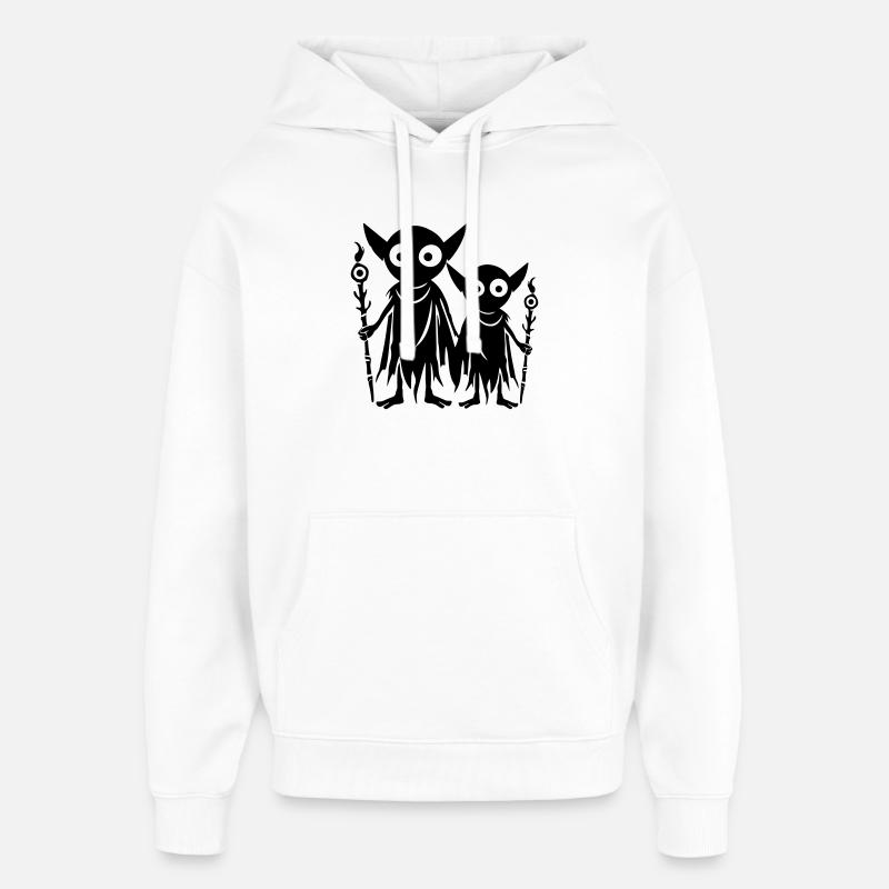 Gobelin Orc Fantasy - Sweat à capuche unisexe Stanley/Stella Oversized - blanc
