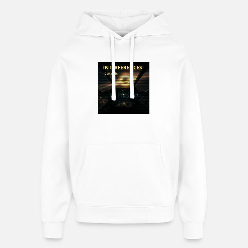 Interferences Cockpit Nebula - Sweat à capuche unisexe Stanley/Stella Oversized - blanc