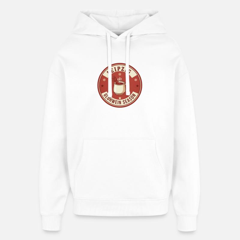 Saison des vins chauds de Leipzig - Sweat à capuche unisexe Stanley/Stella Oversized - blanc
