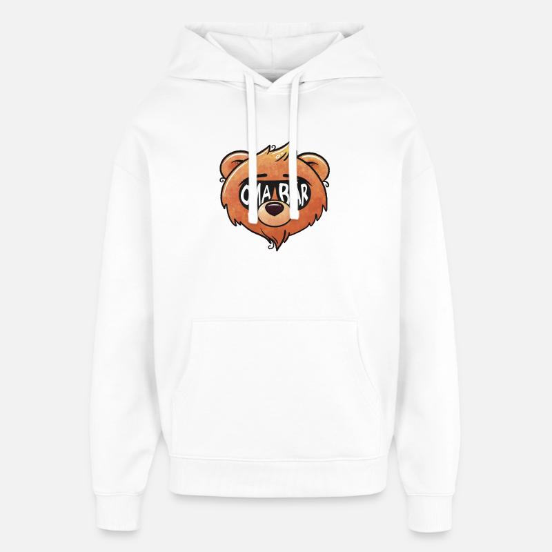 Mamie Ours - Sweat à capuche unisexe Stanley/Stella Oversized - blanc