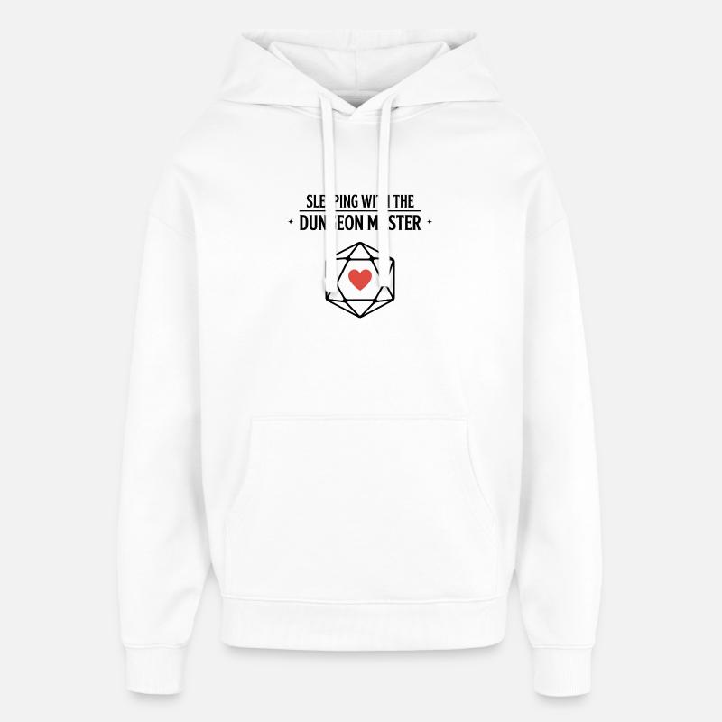 Sleeping with the DM - Funny D'n'D - Sweat à capuche unisexe Stanley/Stella Oversized - blanc
