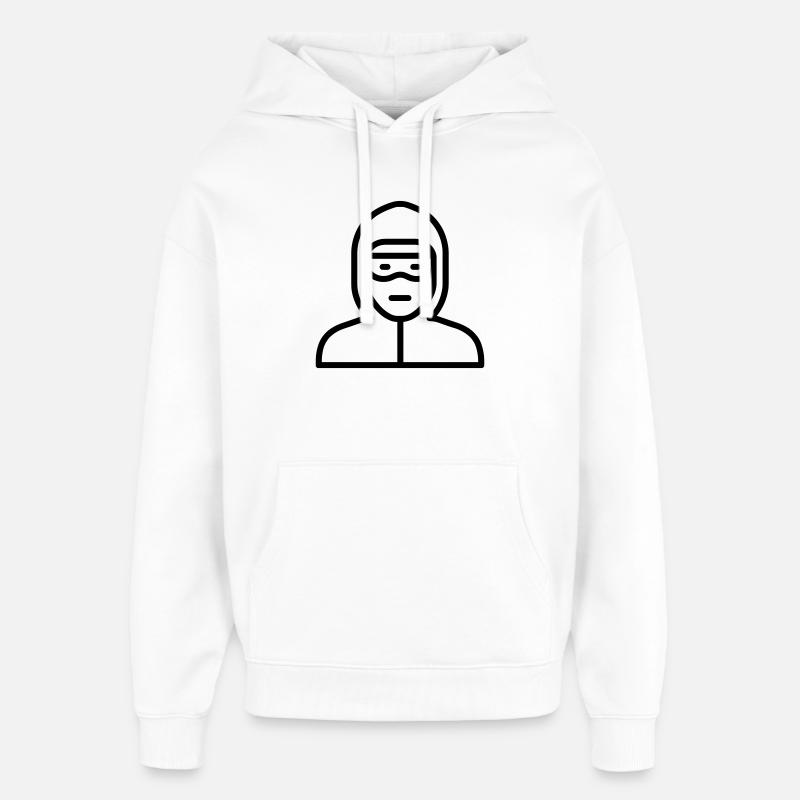 hacker - Oversized Unisex Hoodie by Stanley/Stella - white