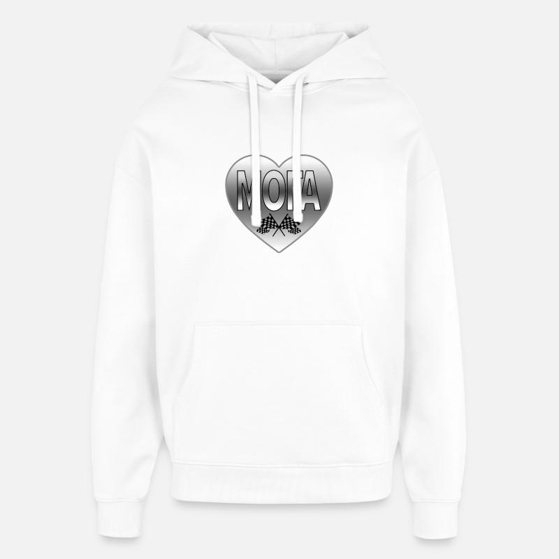 Mobylette - Sweat à capuche unisexe Stanley/Stella Oversized - blanc