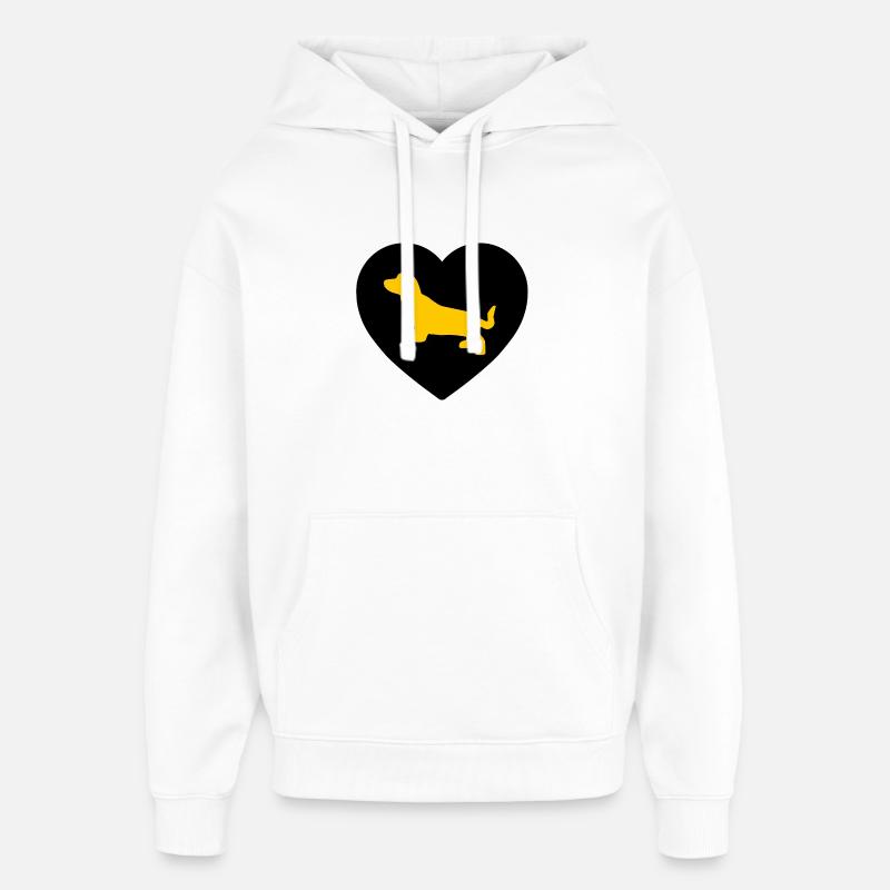 Teckel - Sweat à capuche unisexe Stanley/Stella Oversized - blanc