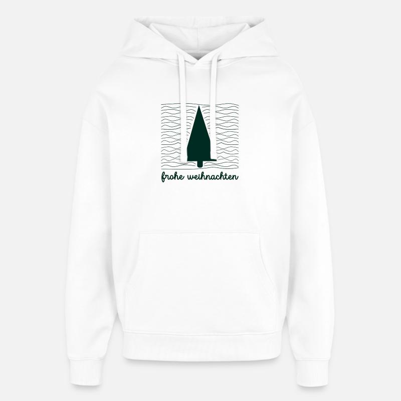 Weihnachten Weihnachtsbaum minimalistisch - Oversized Unisex Hoodie von Stanley/Stella - Weiß
