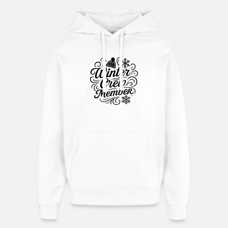 Équipe d’hiver - Sweat à capuche unisexe Stanley/Stella Oversized - blanc