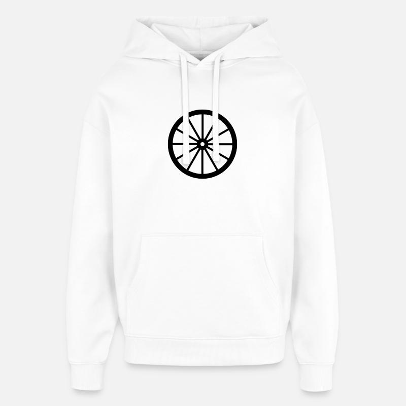 Roue de chariot - Sweat à capuche unisexe Stanley/Stella Oversized - blanc