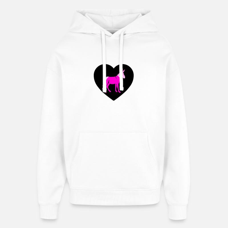 âne - Sweat à capuche unisexe Stanley/Stella Oversized - blanc