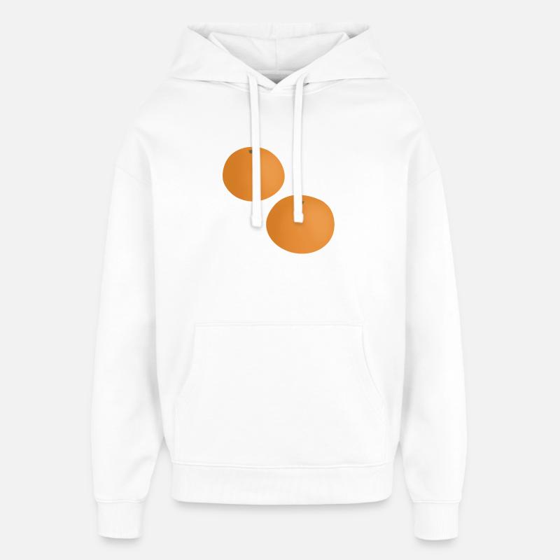 Mandarines - Sweat à capuche unisexe Stanley/Stella Oversized - blanc
