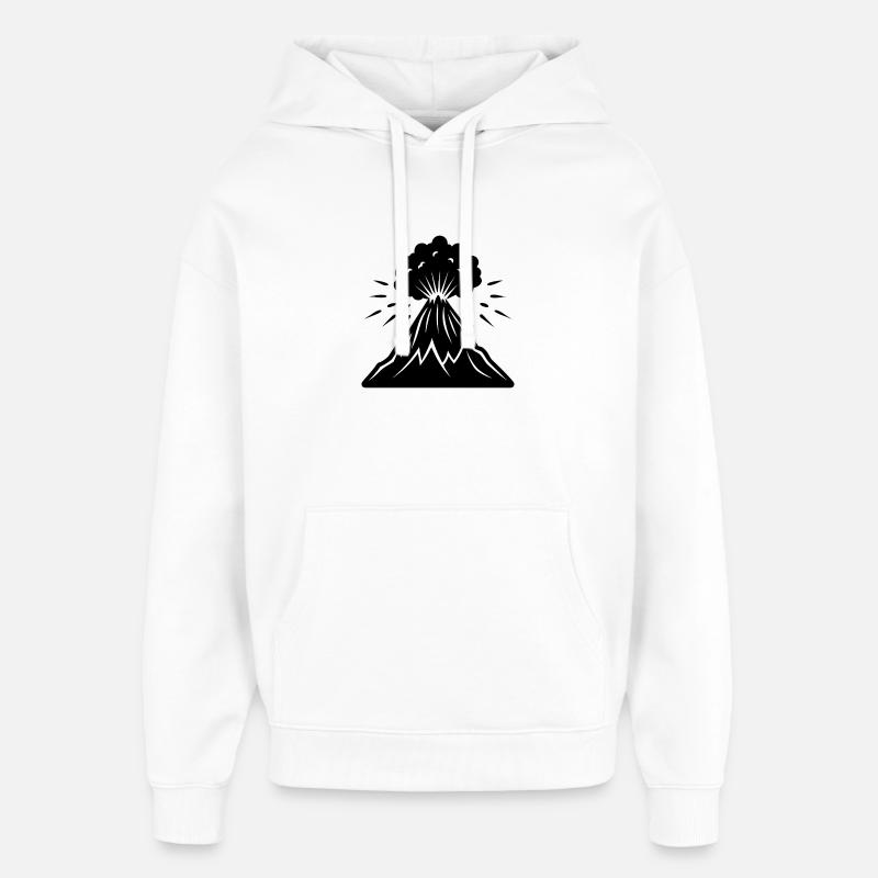 Volcan - Sweat à capuche unisexe Stanley/Stella Oversized - blanc