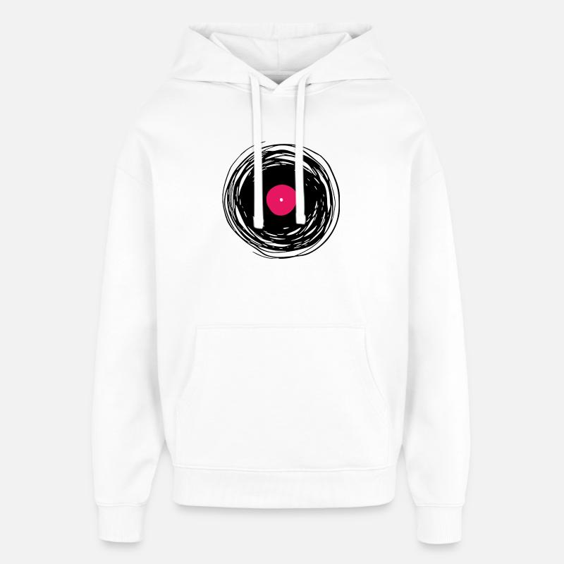 disque - Sweat à capuche unisexe Stanley/Stella Oversized - blanc