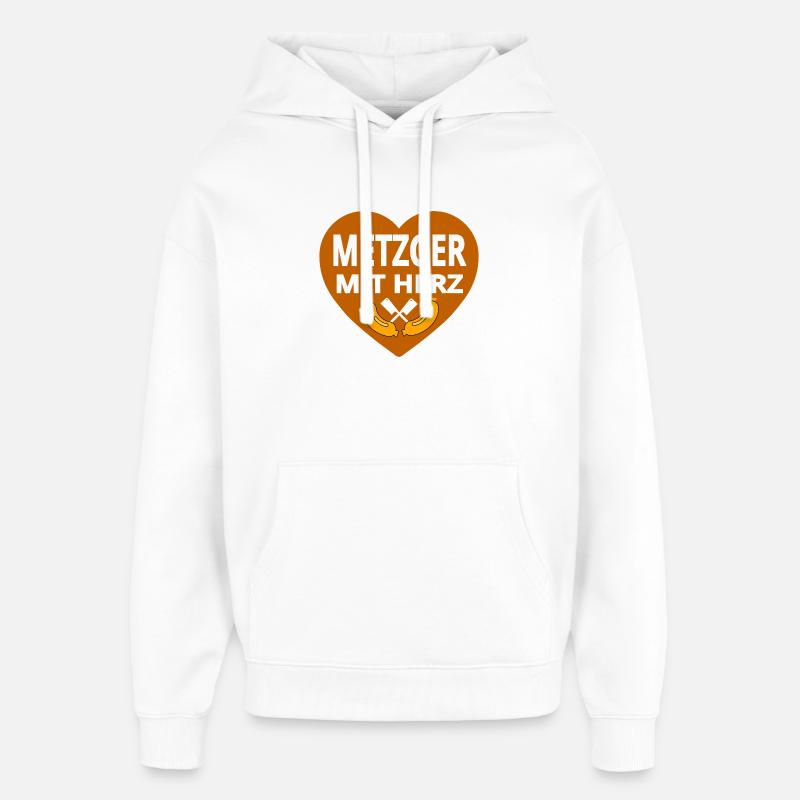 boucher - Sweat à capuche unisexe Stanley/Stella Oversized - blanc