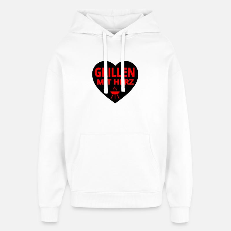 Griller - Sweat à capuche unisexe Stanley/Stella Oversized - blanc