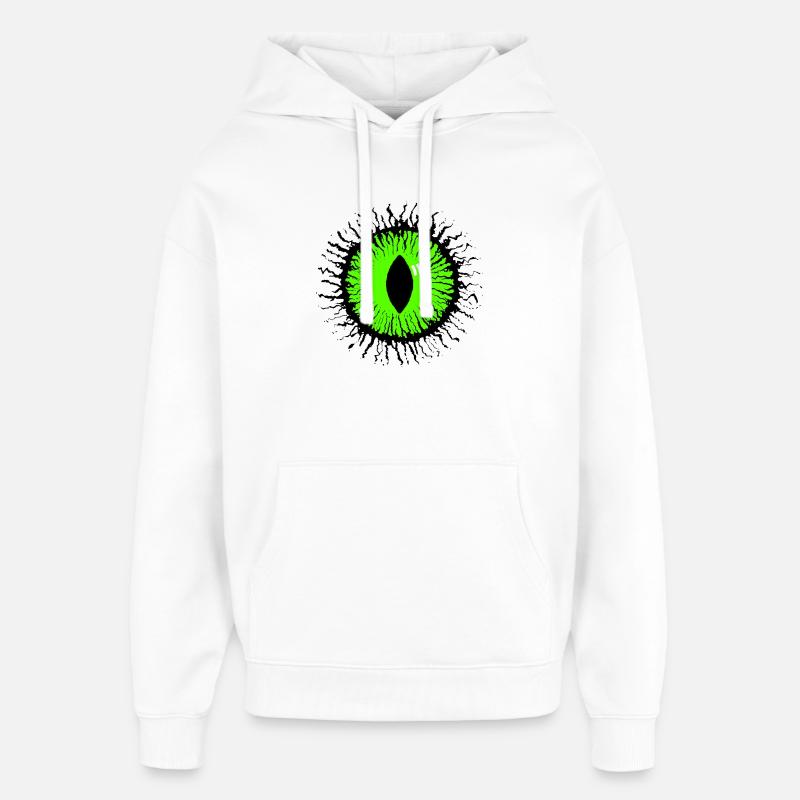 Monstre Oculaire - Sweat à capuche unisexe Stanley/Stella Oversized - blanc