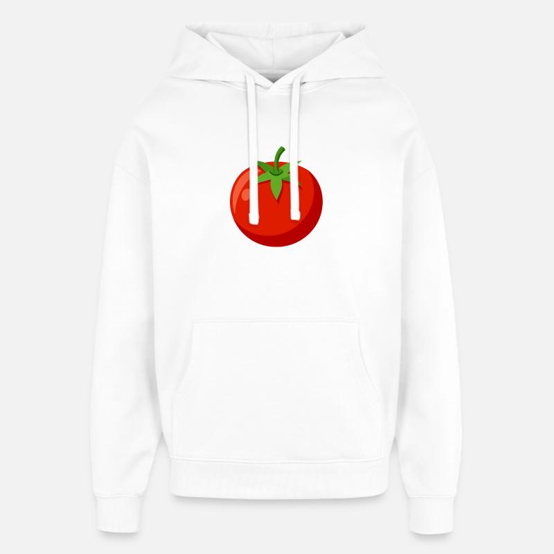 Tomate - Sweat à capuche unisexe Stanley/Stella Oversized - blanc