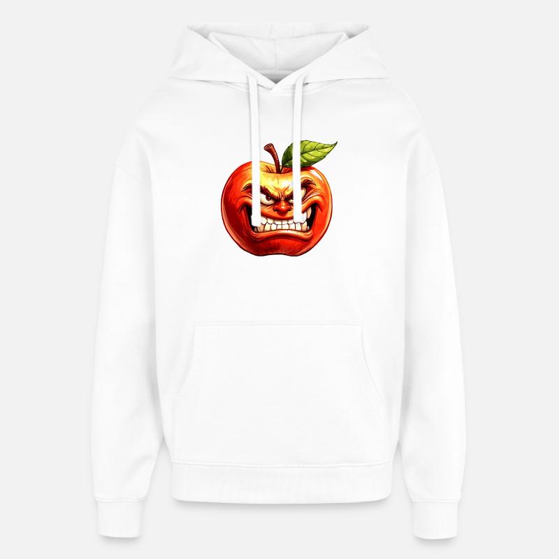pomme - Sweat à capuche unisexe Stanley/Stella Oversized - blanc