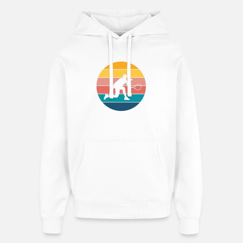 tennis - Sweat à capuche unisexe Stanley/Stella Oversized - blanc