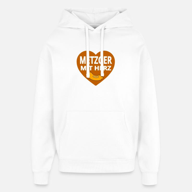 boucher - Sweat à capuche unisexe Stanley/Stella Oversized - blanc