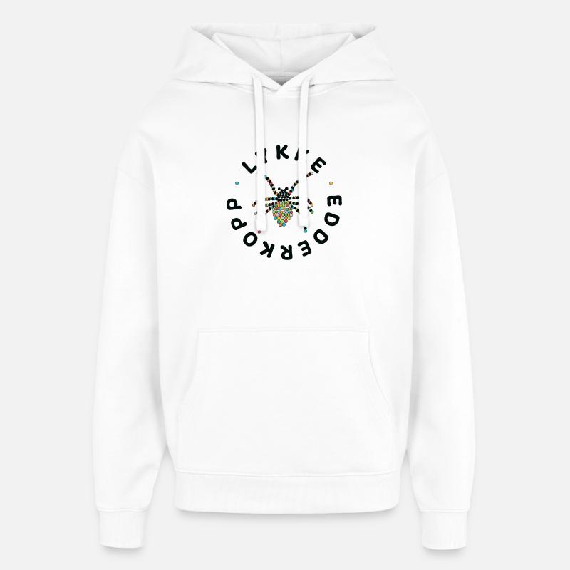 Araignée porte-bonheur - Sweat à capuche unisexe Stanley/Stella Oversized - blanc