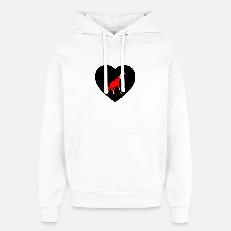 Girafe - Sweat à capuche unisexe Stanley/Stella Oversized - blanc