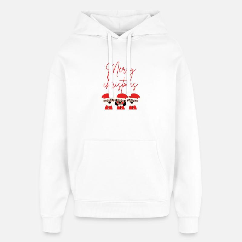 Merry christmas  - Sweat à capuche unisexe Stanley/Stella Oversized - blanc