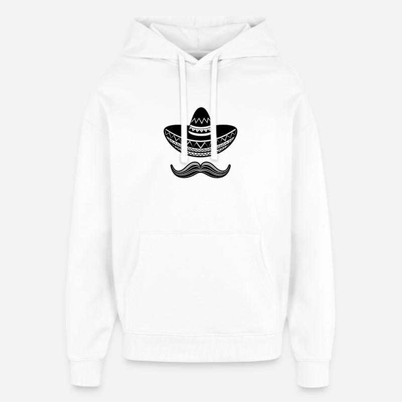 Sombrero - Sweat à capuche unisexe Stanley/Stella Oversized - blanc