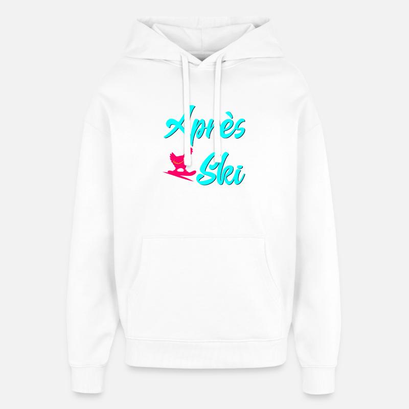 Volaille de snowboard après ski - Sweat à capuche unisexe Stanley/Stella Oversized - blanc