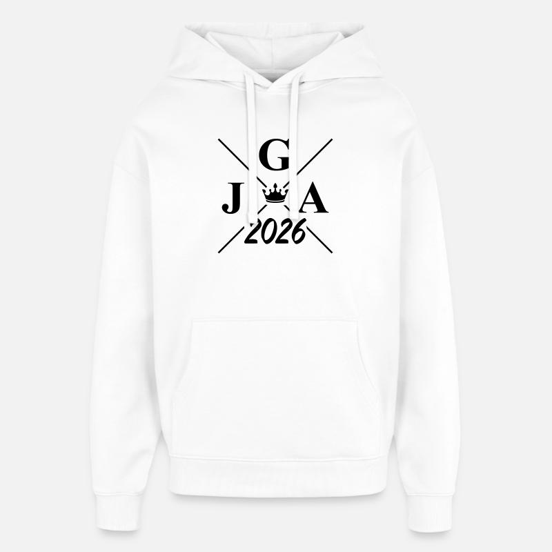 Jga 2026 Logo - Sweat à capuche unisexe Stanley/Stella Oversized - blanc