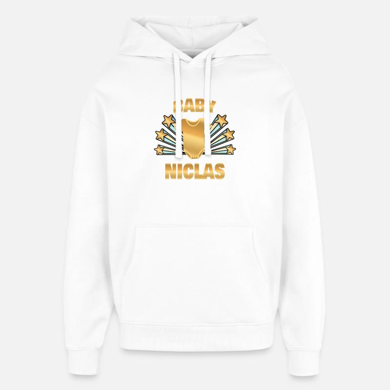 Nicolas - Sweat à capuche unisexe Stanley/Stella Oversized - blanc