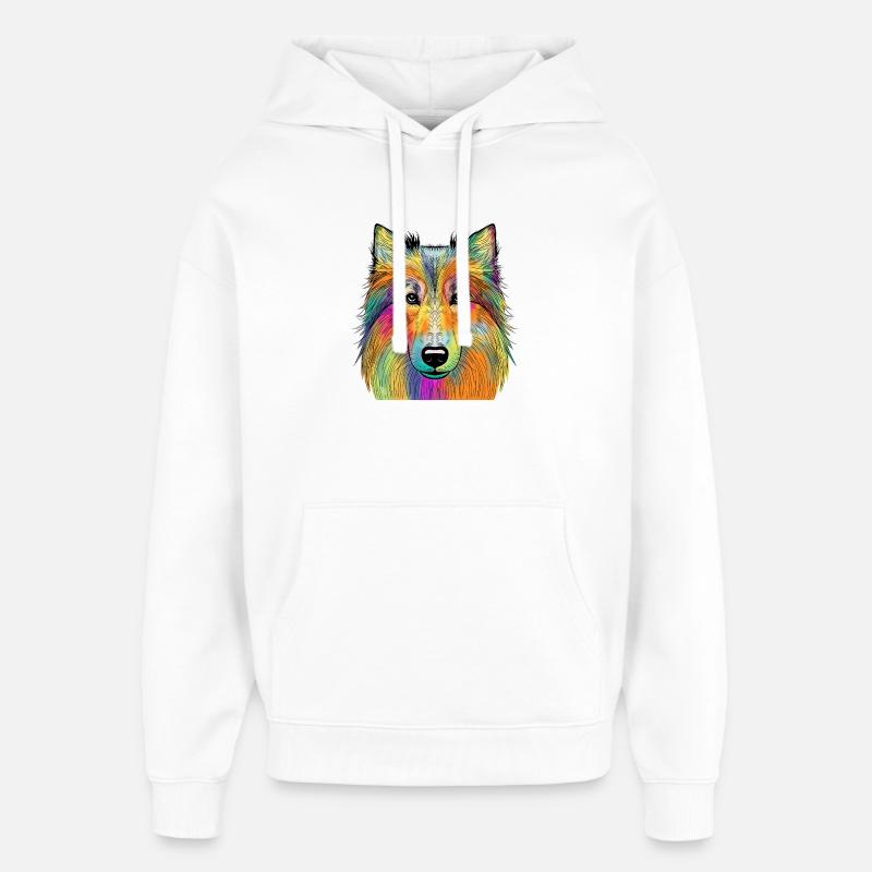 colley - Sweat à capuche unisexe Stanley/Stella Oversized - blanc