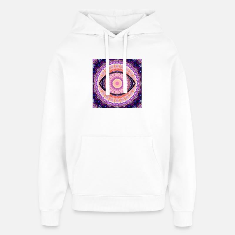 Œil de la Vérité - Sweat à capuche unisexe Stanley/Stella Oversized - blanc