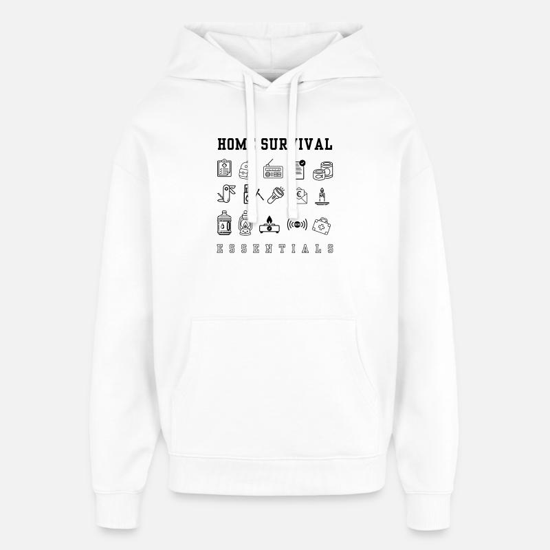 Plan d’urgence - apocalypse - Sweat à capuche unisexe Stanley/Stella Oversized - blanc