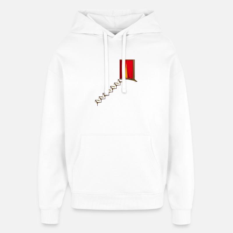 ESCALIER - Sweat à capuche unisexe Stanley/Stella Oversized - blanc